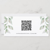 Eenvoudig botanische lederen-cadeaubon (Achterkant)