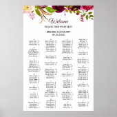 Eenvoudig Bourgogne, Alfabetische Zitschema Poster (Voorkant)