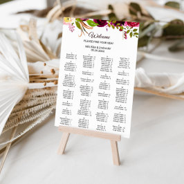 Eenvoudig Bourgogne, Alfabetische Zitschema Poster