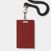 Eenvoudig Bourgogne VIP All Access Pass Concern Ba Badge (Achterkant met lanyard)