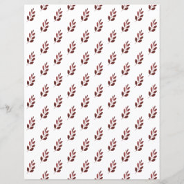 Eenvoudig Bourgondisch blad Scrapbook Papier Blad