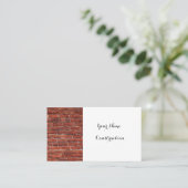 Eenvoudig bouwbedrijf visitekaartje (Staand voorkant)