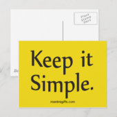 Eenvoudig Briefkaart (Voorkant / Achterkant)