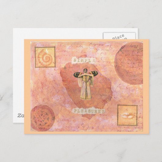 Eenvoudig Briefkaart (Voorkant / Achterkant)