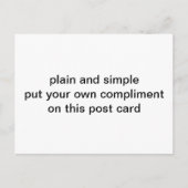 eenvoudig briefkaart (Voorkant)