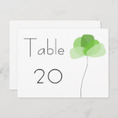 Eenvoudig Briefkaart bloemnummer (Voorkant / Achterkant)