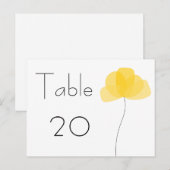 Eenvoudig Briefkaart bloemnummer (Voorkant / Achterkant)