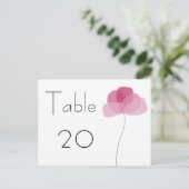 Eenvoudig Briefkaart bloemnummer (Staand voorkant)