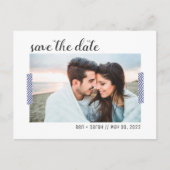 Eenvoudig Briefkaart Save the Date (Voorkant)