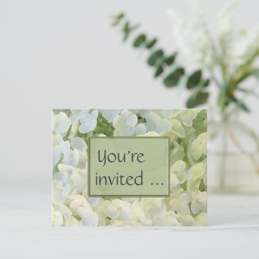Eenvoudig briefkaart uitnodiging (Staand voorkant)