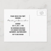 Eenvoudig Briefkaart van de Graduation Party, Turq (Achterkant)