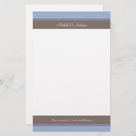 Eenvoudig Briefpapier (Voorkant / Achterkant)