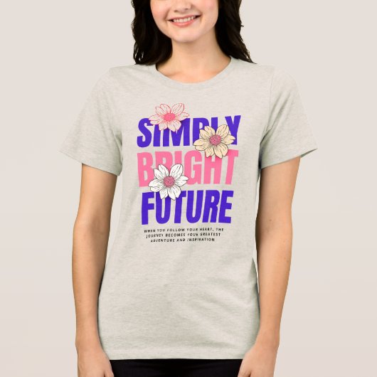 Eenvoudig Bright Future T-shirt (Voorkant)
