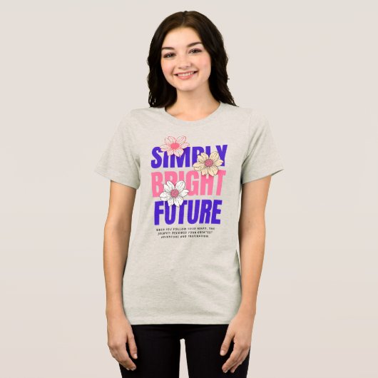 Eenvoudig Bright Future T-shirt (Voorkant volledig)