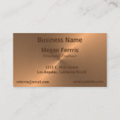 Eenvoudig brons visitekaartje (Achterkant)
