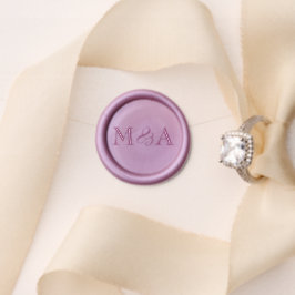 Eenvoudig bruiloft monogram waxzegel stempel
