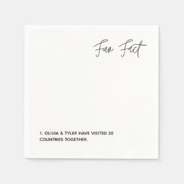 Eenvoudig bruiloft papier nkin servet