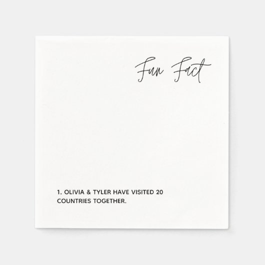 Eenvoudig bruiloft papier nkin servet (Voorkant)