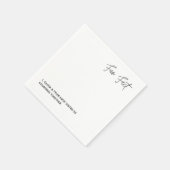 Eenvoudig bruiloft papier nkin servet (Hoek)