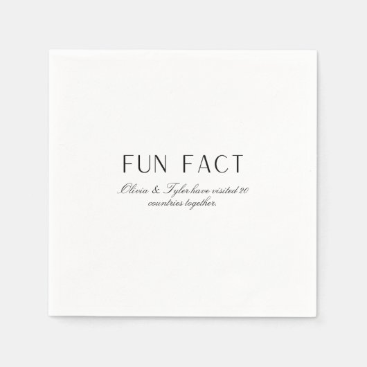 Eenvoudig bruiloft papier nkin servet (Voorkant)