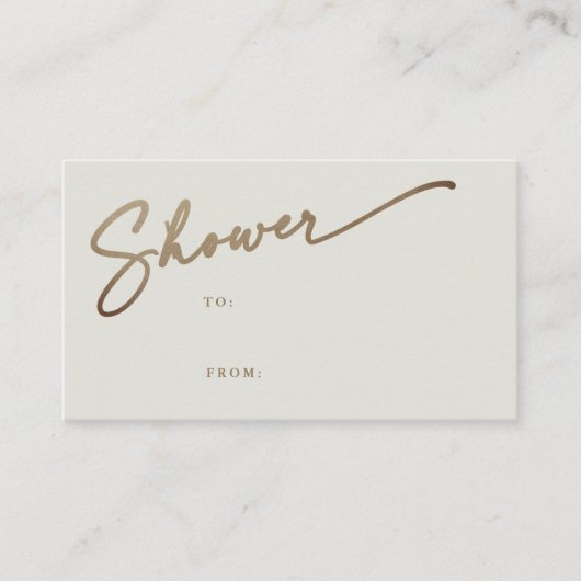 Eenvoudig Bruiloft Vrijgezellenfeest Gift Label (Voorkant)