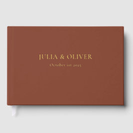 Eenvoudig bruiloftgastenboek, linnen bruiloft gast gastenboek