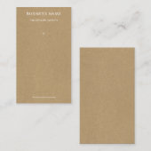 Eenvoudig bruin Kraft-papier — Label voor aantrekk (Voorkant / Achterkant)