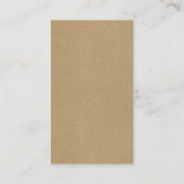 Eenvoudig bruin Kraft-papier — Label voor aantrekk (Achterkant)