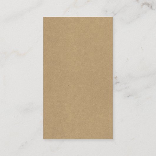 Eenvoudig bruin Kraft-papier — Label voor aantrekk (Achterkant)