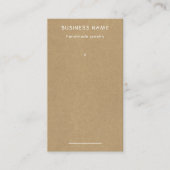 Eenvoudig bruin Kraft-papier — Label voor aantrekk (Voorkant)