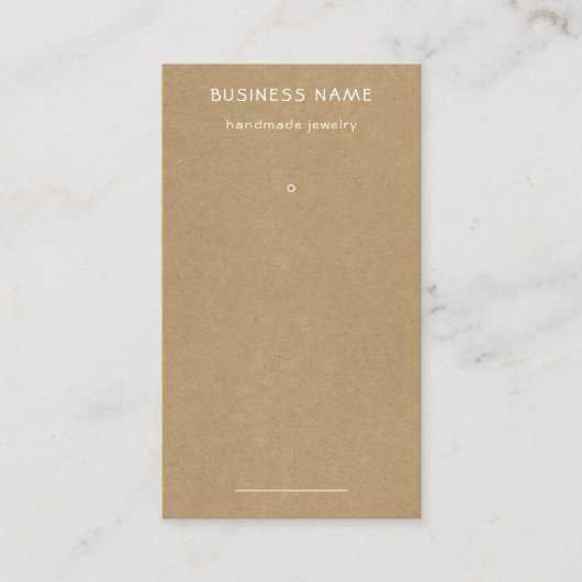 Eenvoudig bruin Kraft-papier — Label voor aantrekk (Voorkant)