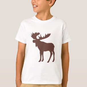 Eenvoudig bruin-mazelsymbool t-shirt