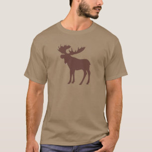 Eenvoudig bruin-mazelsymbool t-shirt