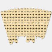 Eenvoudig bruin zwart Repeat Business Logo Pattern Bedankdoosjes (Ongevouwen)