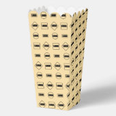 Eenvoudig bruin zwart Repeat Business Logo Pattern Bedankdoosjes (Voorkant)