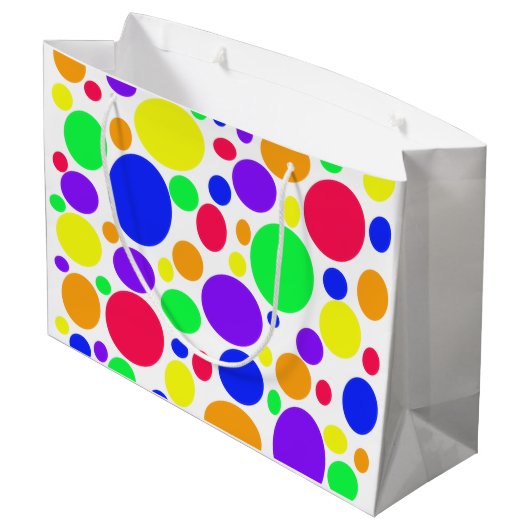 Eenvoudig bruuske SPOTS Groot Cadeauzakje (Achterkant Gekanteld)