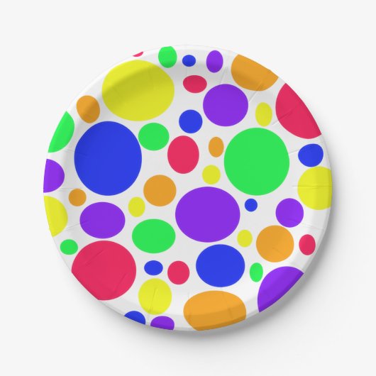 Eenvoudig bruuske SPOTS Papieren Bordje (Voorkant)