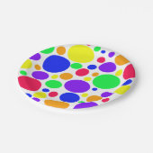 Eenvoudig bruuske SPOTS Papieren Bordje (Gekanteld)