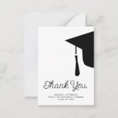 Eenvoudig budget afstuderen gepersonaliseerd dank notitiekaartje (Voorkant)