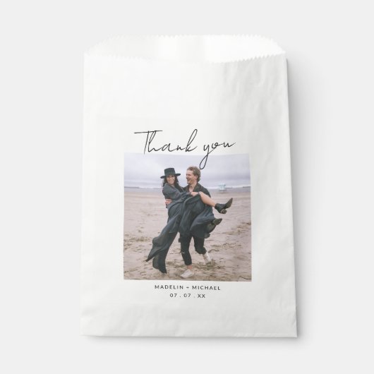 Eenvoudig budget bruiloft Hartelijk dank Bedankzakje (Voorkant)