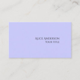 Eenvoudig budget Een effen kleur Moderne alikruik Visitekaartje