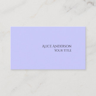 Eenvoudig budget Een effen kleur Moderne alikruik Visitekaartje