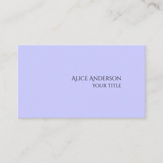 Eenvoudig budget Een effen kleur Moderne alikruik Visitekaartje (Voorkant)
