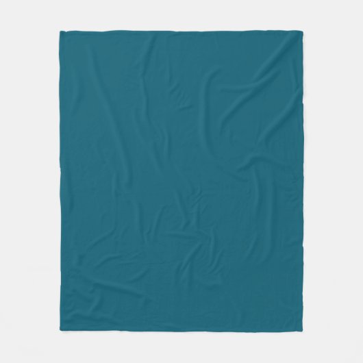 Eenvoudig Budget Effen Kleur Blauwgroen Fleece Deken (Voorkant)