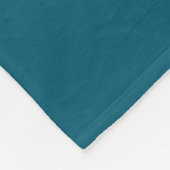 Eenvoudig Budget Effen Kleur Blauwgroen Fleece Deken (Hoek)