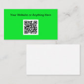 Eenvoudig budget Kleine hoeveelheid QR-code Visite Contactkaartje (Voorkant / Achterkant)