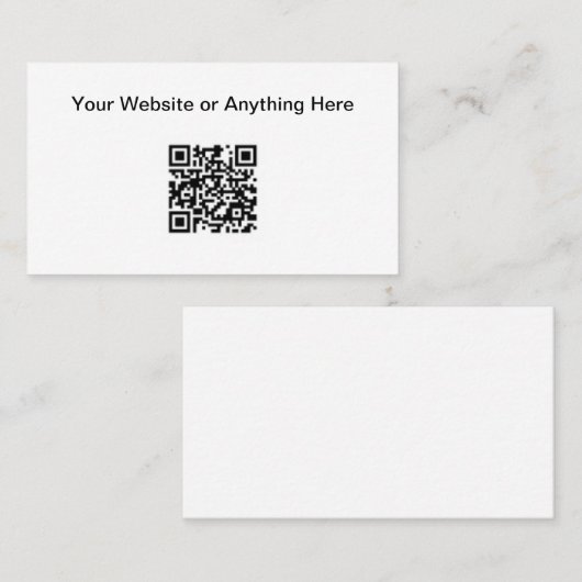 Eenvoudig budget Kleine hoeveelheid QR-code Visite Contactkaartje (Voorkant / Achterkant)