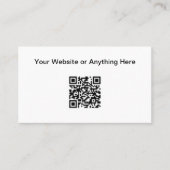 Eenvoudig budget Kleine hoeveelheid QR-code Visite Contactkaartje (Voorkant)