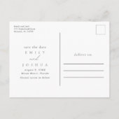 Eenvoudig budget voor batchweddenschappen bespaart aankondigingskaart (Achterkant)