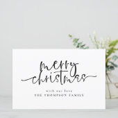 Eenvoudig budget voor elke kleurrijke kerstKaart (Staand voorkant)